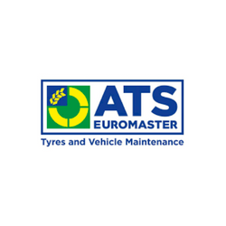 ATS Euromaster logo in blue and green branding ATS Euromaster logo in blue and green branding