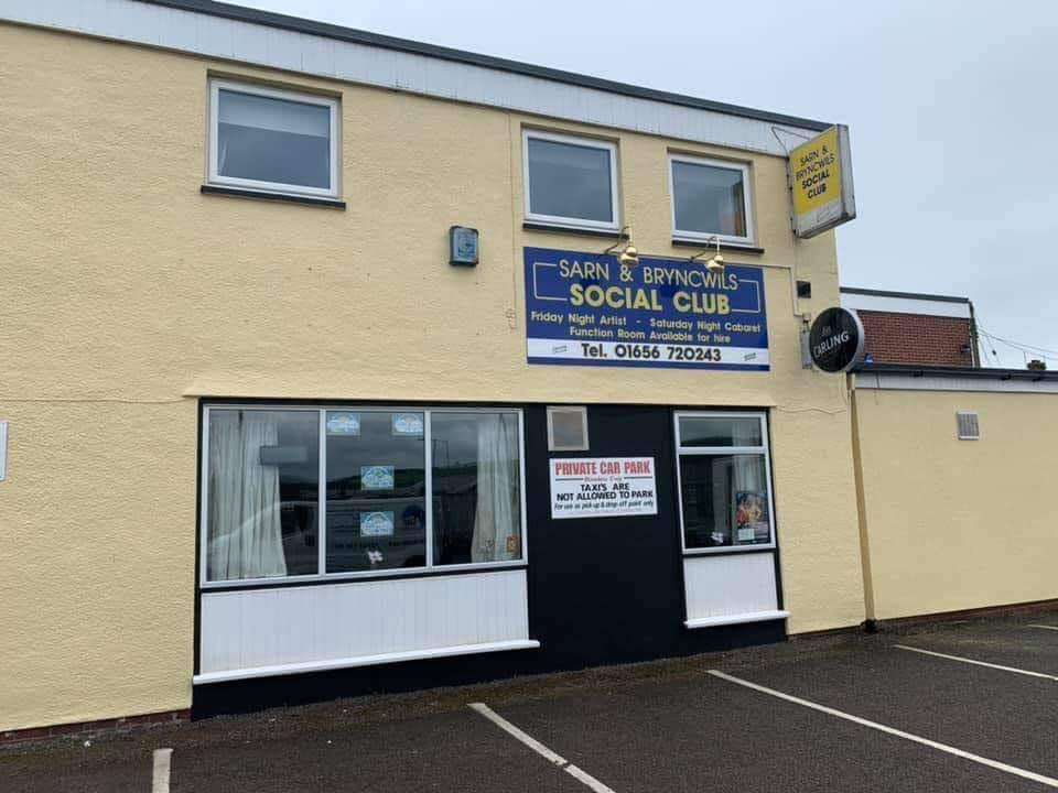 Exterior view of the Sarn Social Club building Exterior view of the Sarn Social Club building